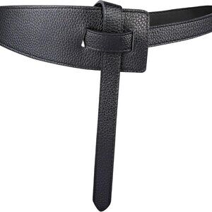 Women Leather Belt Vintage Waist Tie Knot Dress Jeans Casual Chic Accessory
